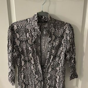 Zara snake print dress